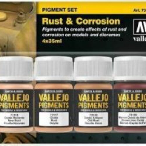 73.194 set Vallejo Pigments: Rust & Corrosion Set (4x30ml)