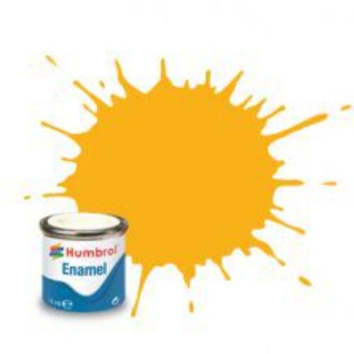 (154) AA1674 SMALTO HUMBROL Enamel INSIGNIA YELLOW 14 ml colore per modellismo