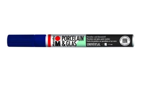 Pennarello per Porcellana e Vetro Porcelain And Glas Paint Marker 293 Blu Notte MARABU