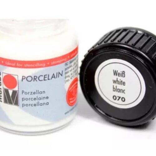 COLORE PER PORCELLANA PORCELAINE PAINT 15ml 070 Bianco Vasetto 15ml MARABU