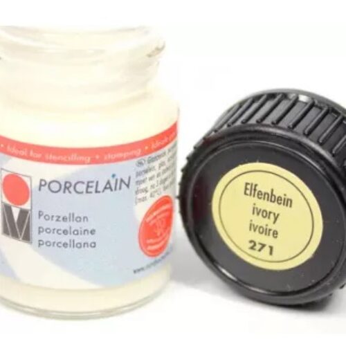 COLORE PER PORCELLANA PORCELAINE PAINT 15ml 271 Avorio Vasetto 15ml MARABU