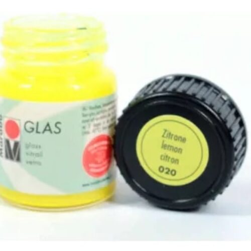 COLORE PER VETRO 020 Giallo Limone Vasetto 15ml MARABU
