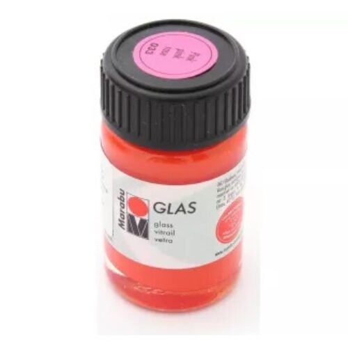 COLORE PER VETRO 033 Rosa Vasetto 15ml MARABU