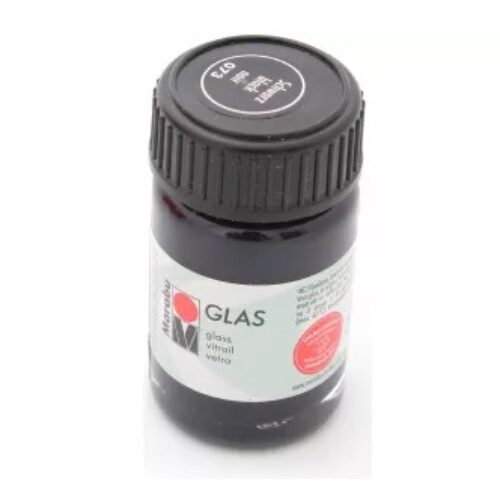 COLORE PER VETRO 073 Nero Vasetto 15ml MARABU