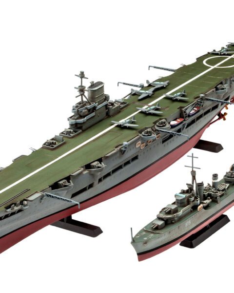 HMS Ark Royal & Tribal Class Destroyer REVELL 05149 scala 1:720