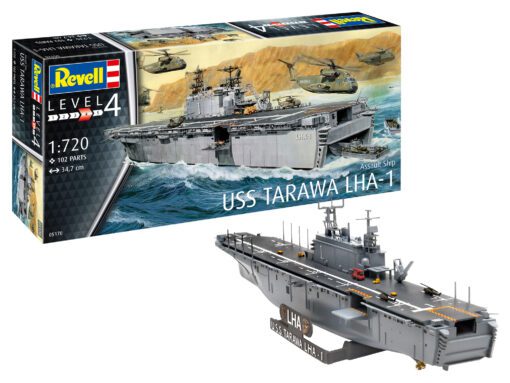 Assault Ship USS Tarawa LHA-1 REVELL 05170 scala 1:720 - immagine 2
