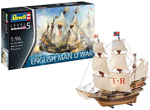 English Man O'War Revell 05429 scala 1:96