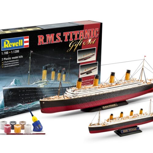 Set regalo RMS Titanic 2 modelli Revell 05727 scala 1:700 + 1:1200