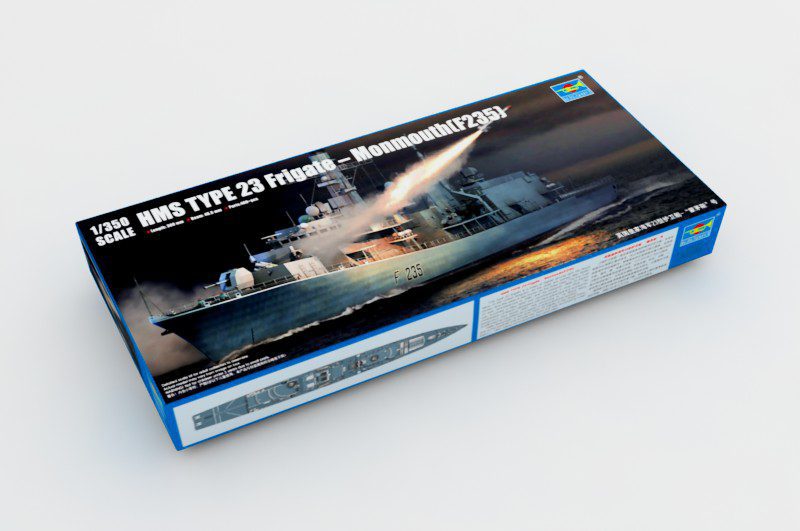 Fregata HMS TYPE 23 - Monmouth (F235) scala 1:350 TRUMPETER 04547 - immagine 2