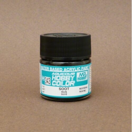 343 Soot 10ml Hobby Color Gunze Sangyo acrilico modellismo