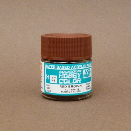047 Red Brown 10ml Hobby Color Gunze Sangyo acrilico modellismo
