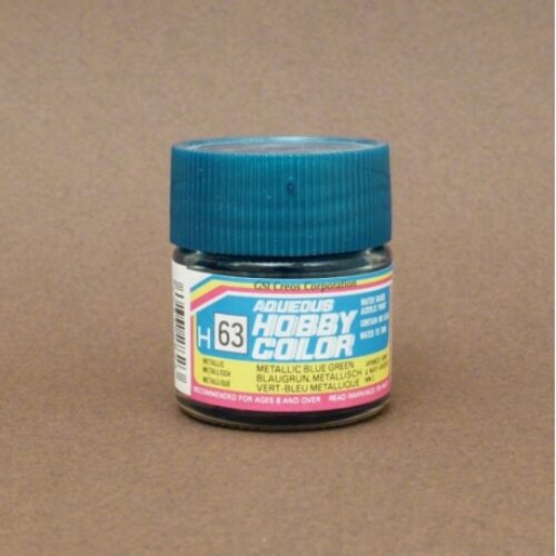 063 Metallic Blue Green 10ml Hobby Color Gunze Sangyo acrilico modellismo