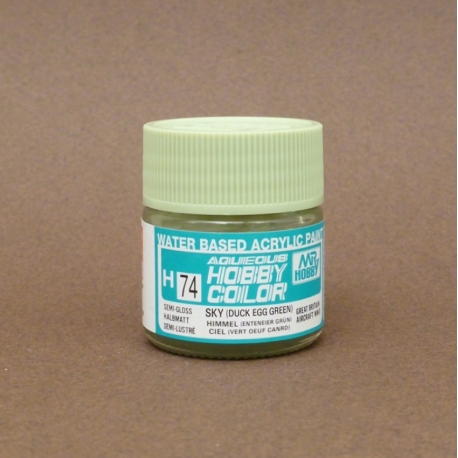 074 Sky (Duck Egg Green) 10ml Hobby Color Gunze Sangyo acrilico modellismo