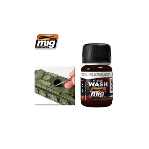 1005 AMMO MIG wash Lavaggio scuro per colore Verde (35ML)
