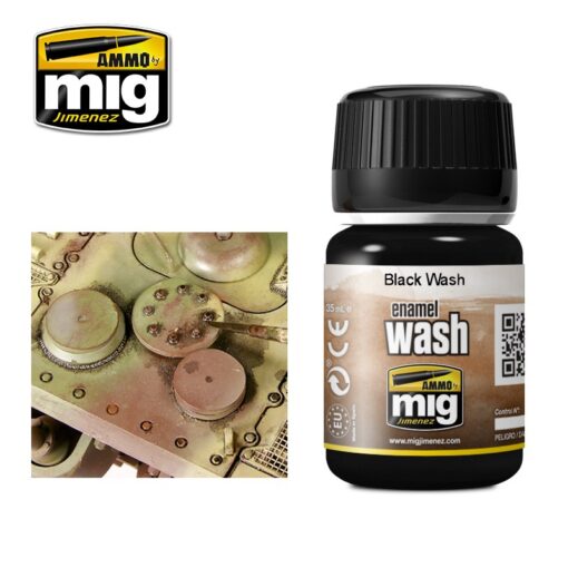 1011 AMMO MIG wash Lavaggio black wash 35ml