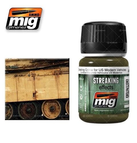 1207 Ammo Mig:Streaking Grime For US Modern Vehicles (35ML) AMMO MIG