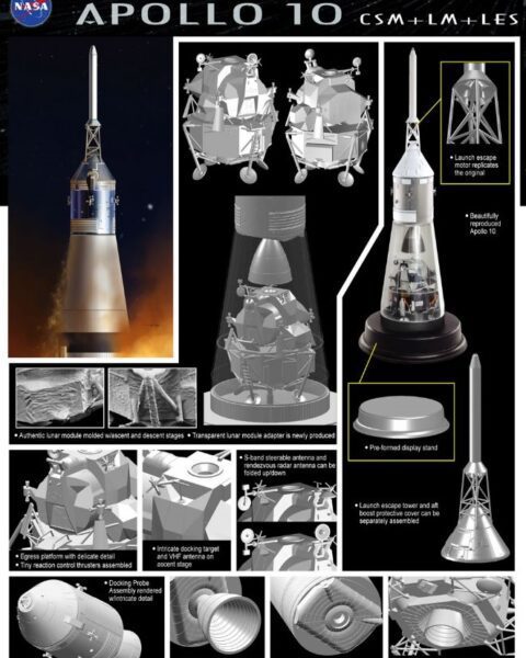 Apollo 10 CSM + LM + LES –scala 1:72 DRAGON 11003