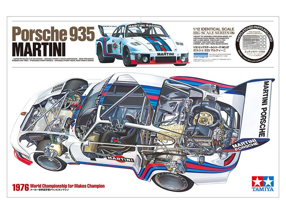 Porsche 935 Martini scala 1:12 Tamiya 12057 - immagine 2