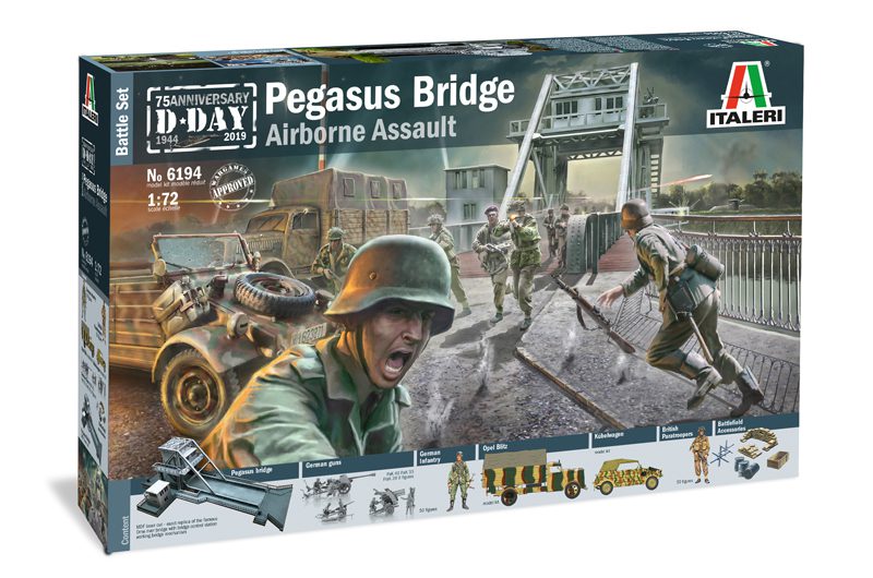 PEGASUS BRIDGE - D.Day 75°Ann.1944-2019 - BATTLE SET scala 1:72 ITALERI 6194 - immagine 2