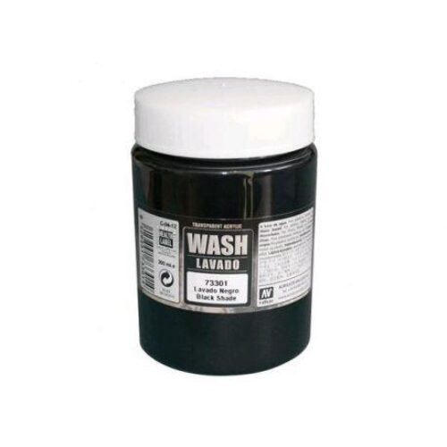 LAVATURA NERO OPACO DIPPING (200ML) VALLEJO 73.301