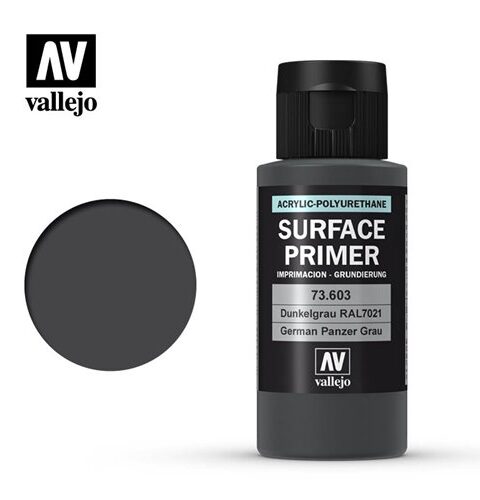 73603 Vallejo Primer: GERMAN PANZER GREY ACR-POL (60ML)