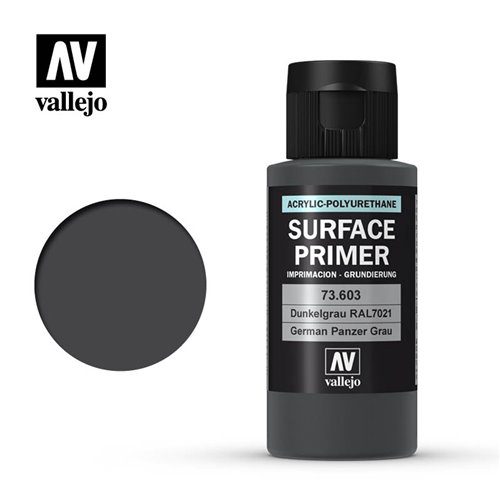 73603 Vallejo Primer: GERMAN PANZER GREY ACR-POL (60ML)