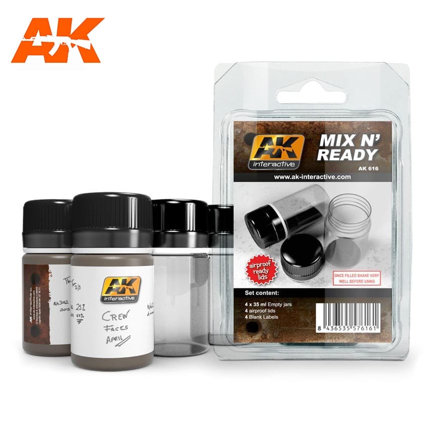 MIX N 'READY Set 4 boccette vuote AK616