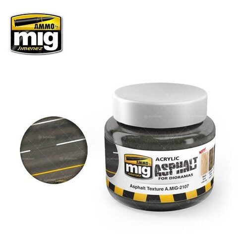 2107 ASPHALT TEXTURE  (250ML) AMMO MIG