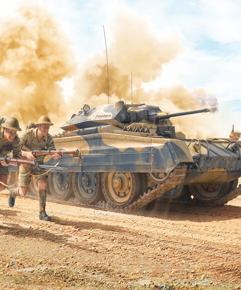 Crusader Mk. II with 8th Army Infantry scala 1:35 ITALERI 6579