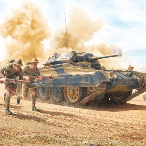 Crusader Mk. II with 8th Army Infantry scala 1:35 ITALERI 6579