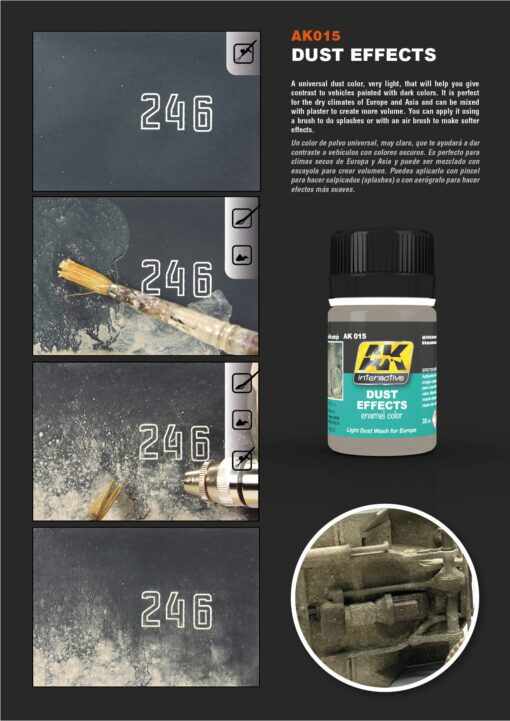 AK015 EFFETTI DELLA POLVERE 35ml AK INTERACTIVE - immagine 3