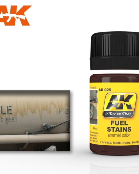AK025 FUEL STAINS; 35ml AK INTERACTIVE
