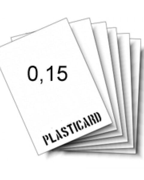 Carta plastica spessore 0.15mm colore bianco 33x23cm Carta Plastica CP015