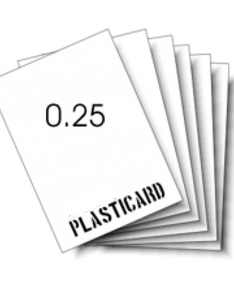 Carta plastica spessore 0.25mm colore bianco 33x23cm Carta Plastica CP025