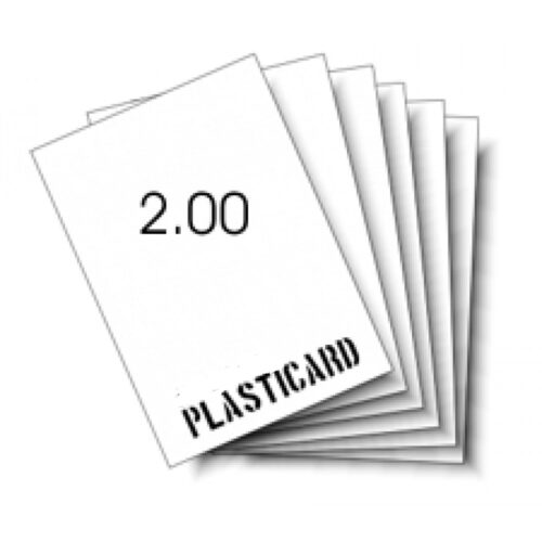 Carta plastica spessore 2mm colore bianco 33x23cm Carta Plastica CP200