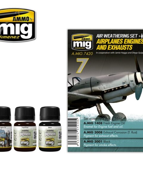 7420 AIRPLANES ENGINES AND EXHAUSTS AMMO MIG