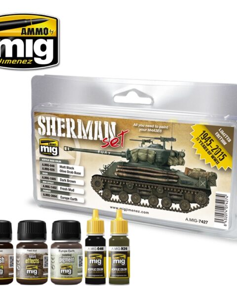 7427 FURY SHERMAN SET  AMMO MIG