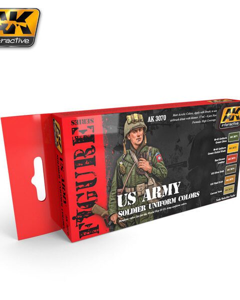 AK3070 US ARMY SOLDIER UNIFORM COLORS SET AK INTERACTIVE