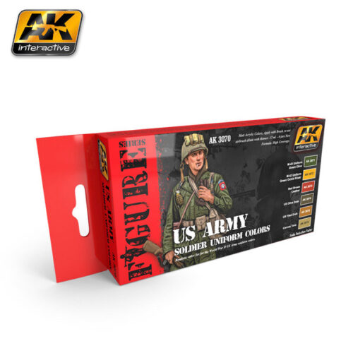 AK3070 US ARMY SOLDIER UNIFORM COLORS SET AK INTERACTIVE