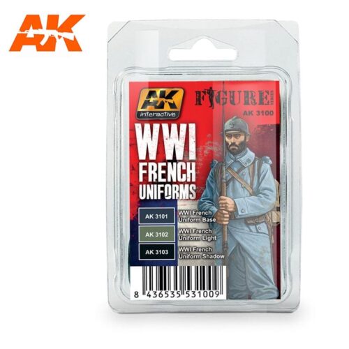 AK3100 UNIFORMI FRANCESI DELLA PRIMA GUERRA MONDIALE AK INTERACTIVE