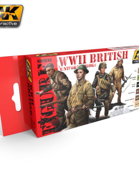 AK3240 WWII BRITISH UNIFORM COLORS Set AK INTERACTIVE