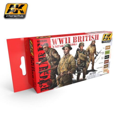 AK3240 WWII BRITISH UNIFORM COLORS Set AK INTERACTIVE