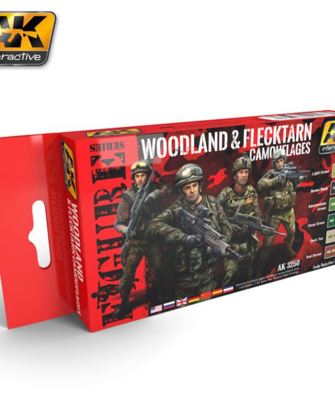 AK3250 WOODLAND E FLECKTARN CAMOUFLAGES Set AK INTERACTIVE