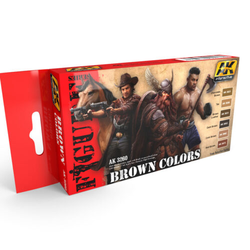 AK3260 BROWN COLORS SET AK INTERACTIVE