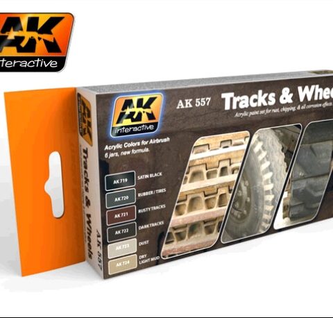 AK557 Set colori acrilici per binari e ruote AK INTERACTIVE