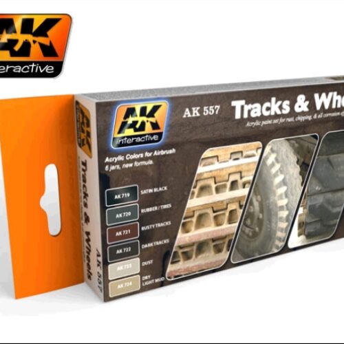 AK557 Set colori acrilici per binari e ruote AK INTERACTIVE