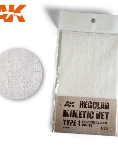 CAMOUFLAGE NET PERSONALIZED WHITE TYPE1 AK INTERACTIVE AK8061