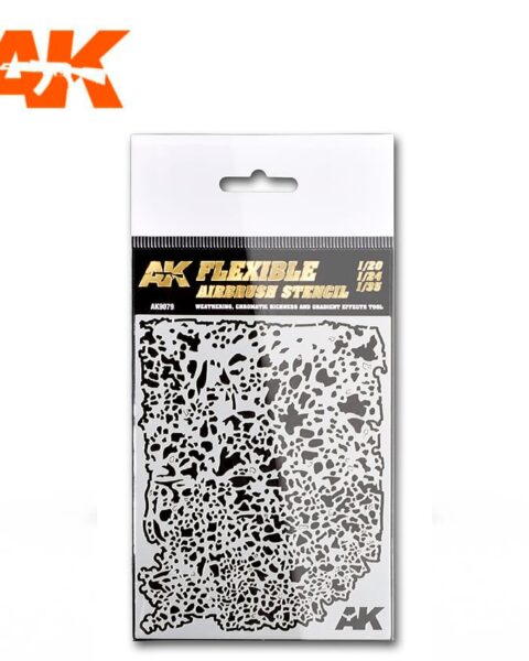 FLEXIBLE AIRBRUSH STENCIL 1/20 - 1/24 - 1/35 AK INTERACTIVE AK9079