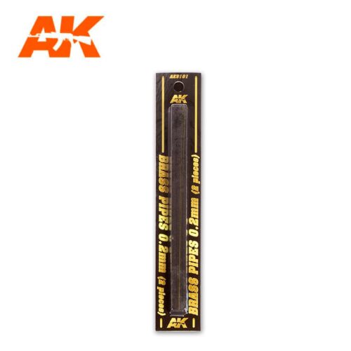 TUBI IN OTTONE 0.2MM Ø. 2 UNITÀ AK INTERACTIVE AK9101