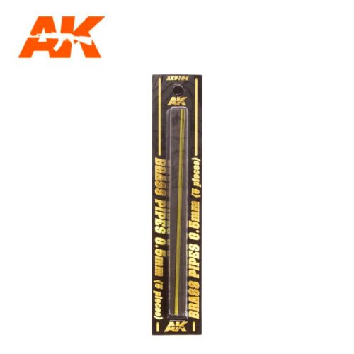 TUBI IN OTTONE 0.5MM Ø. 5 UNITÀ AK INTERACTIVE AK9104